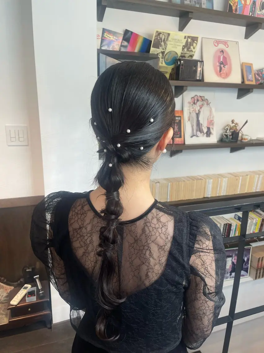 ヘアアレンジ ヘアセット リ ノのヘアスタイル