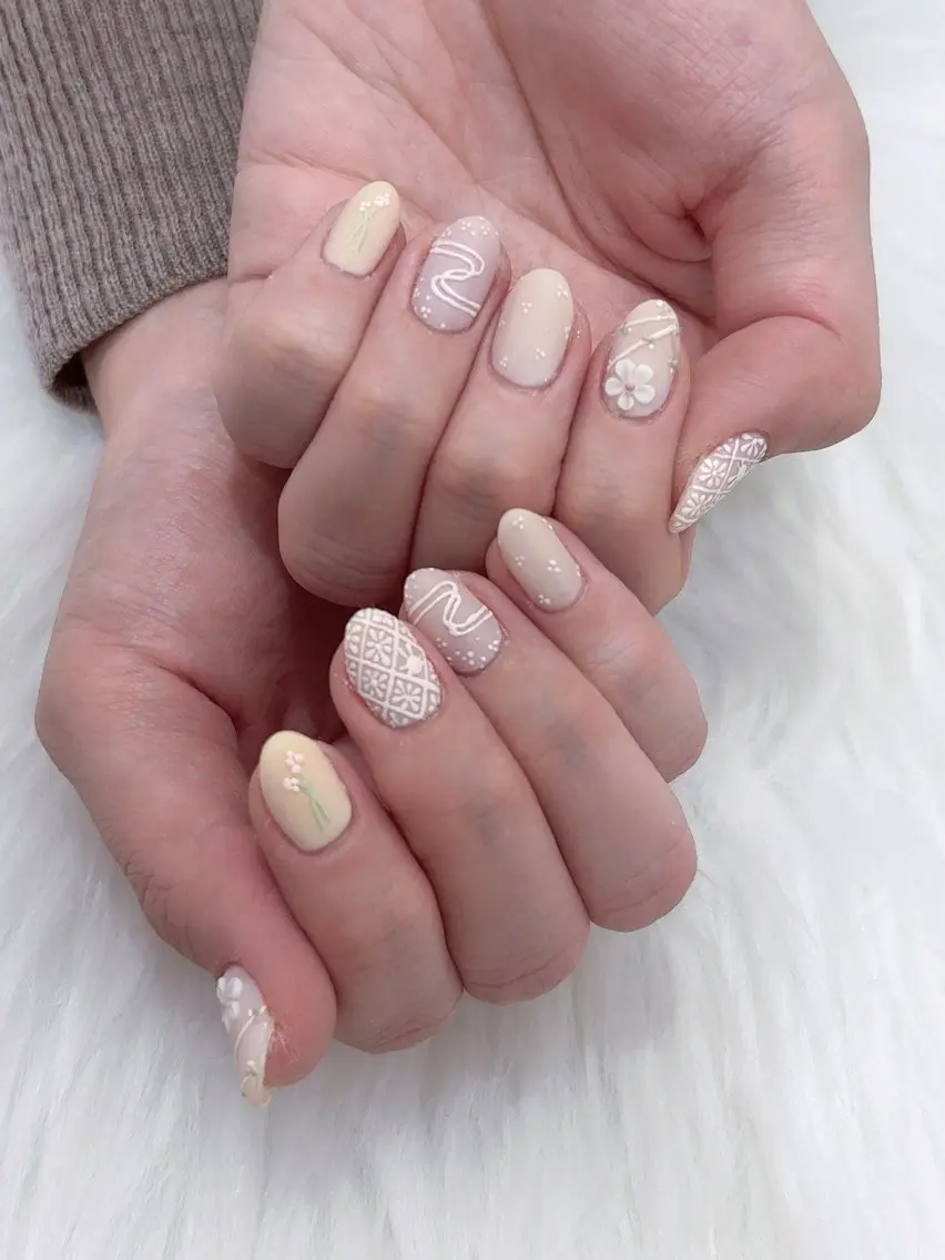 ネイル アートネイル マットネイル ハンドネイル SOL NAILのネイルデザイン