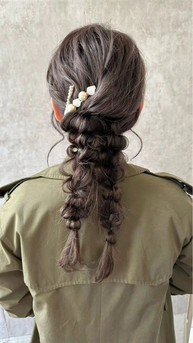 ヘアアレンジ 結婚式・ブライダル 🍑透明感カラー 🍑chizuruのヘアスタイル