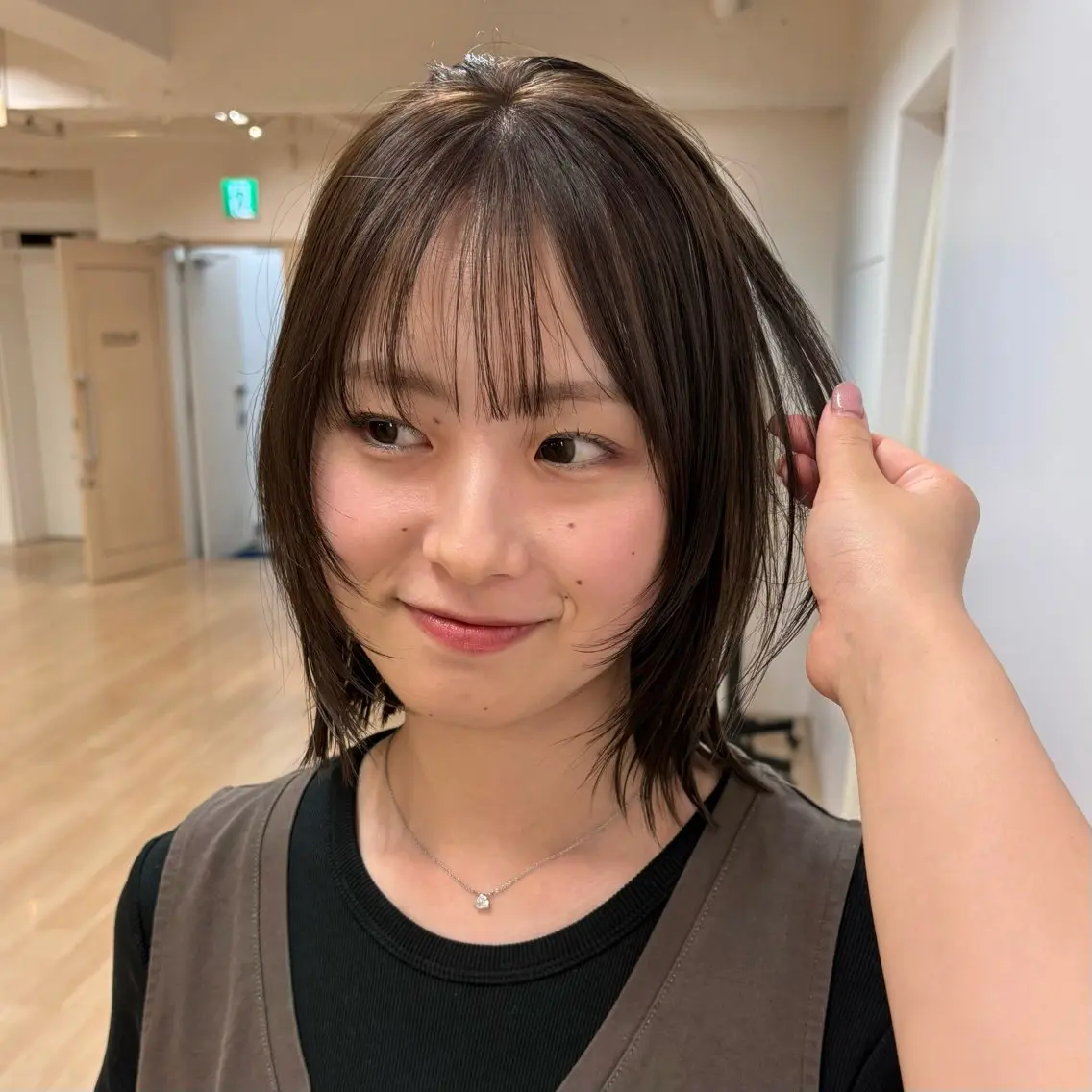 【大人気ミントベージュ🫖🌿】ワンカラー+ケアトリートメントの写真