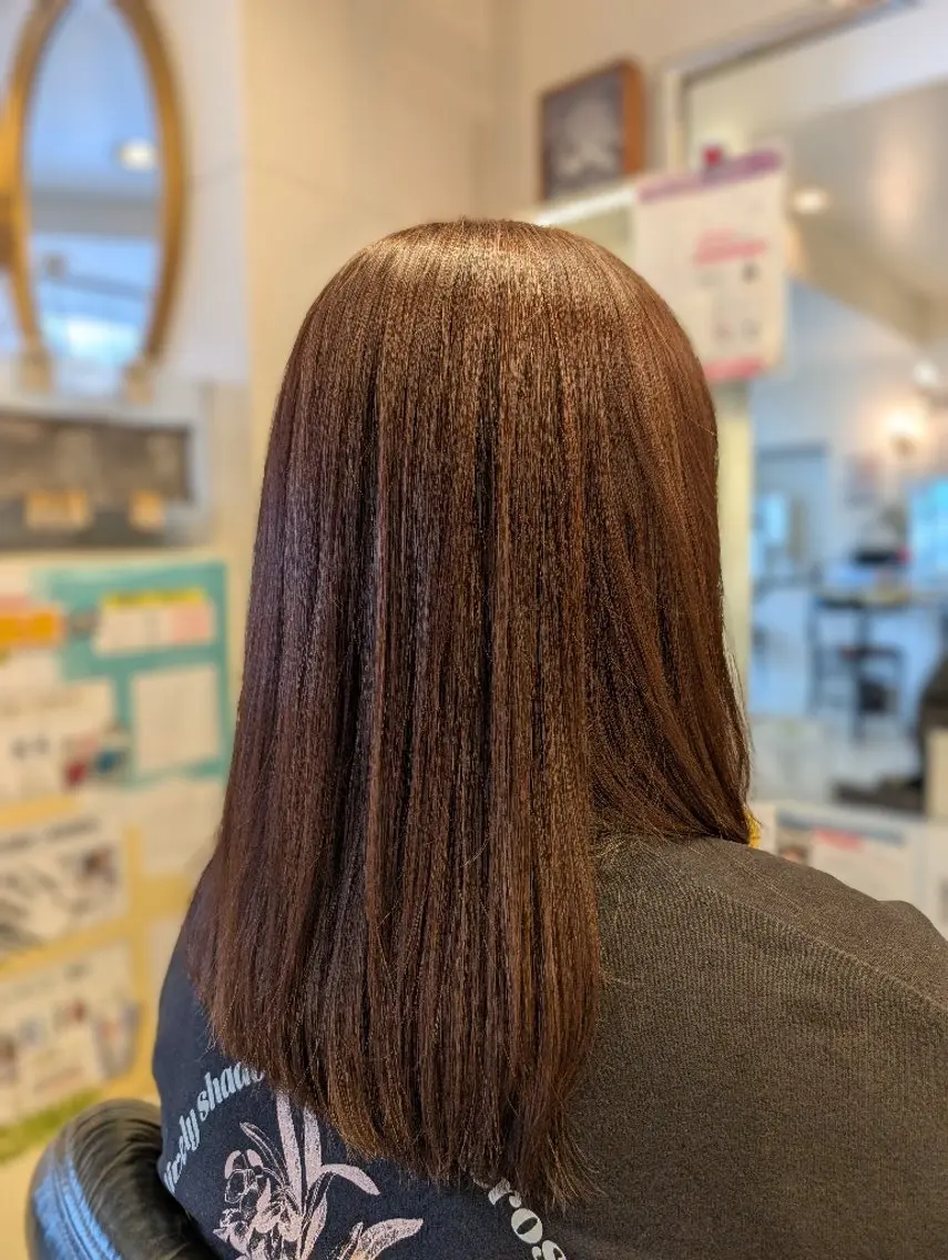 セミロング トリートメント カット トリートメント ヘッドスパ 椎橋 美帆野のヘアスタイル