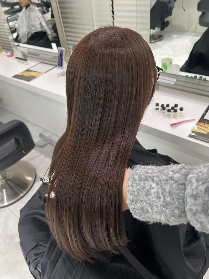 ロング カラー ブラウンカラー ダブルカラー トリートメント ブリーチなし特化 美容師💖SAE💖のヘアスタイル