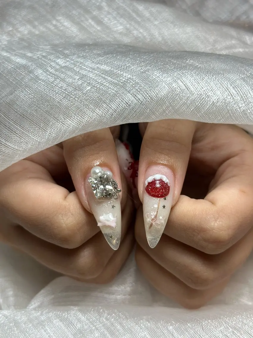 ネイル アートネイル 成人式 ジェルネイル ニュアンスネイル 夏ネイル NIE NAIL Luxeのネイルデザイン
