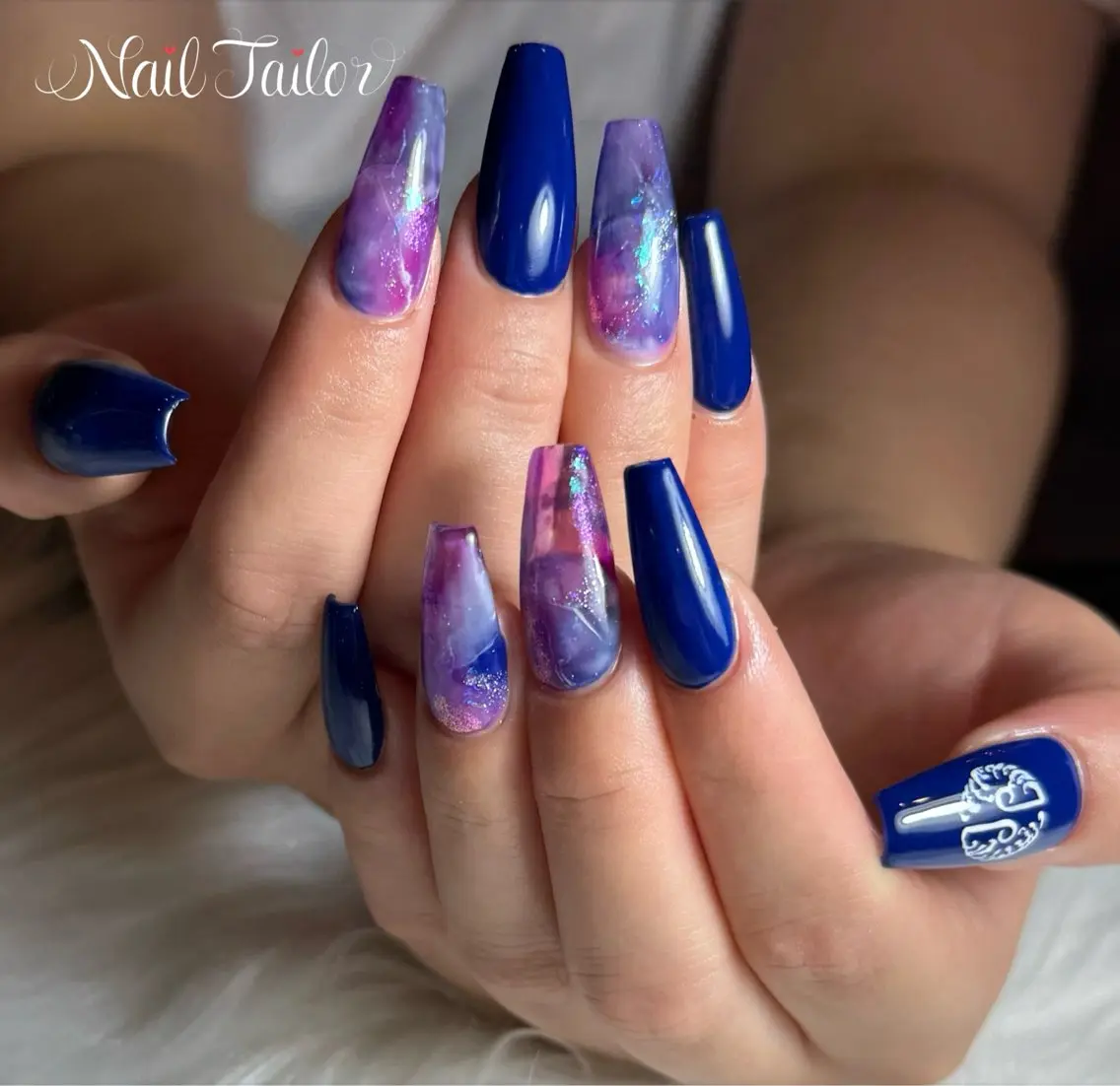 ネイル 長さ出し ロングネイル ニュアンスネイル スカルプネイル ハンドネイル NailTailor ネイルテイラーのネイルデザイン