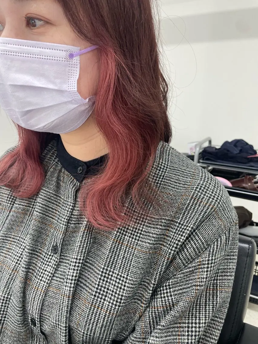 ミディアム カラー カット ヘアカラー 冨木 雄斗のヘアスタイル