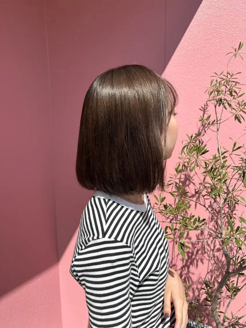 カラー ベージュカラー 松本 ゆまのヘアスタイル