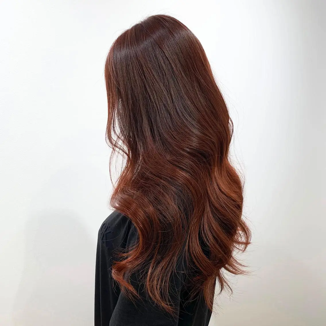 ロング カラー ヘアアレンジ カット ヘアカラー トリートメント キヨミ 韓国レイヤーカットのヘアスタイル