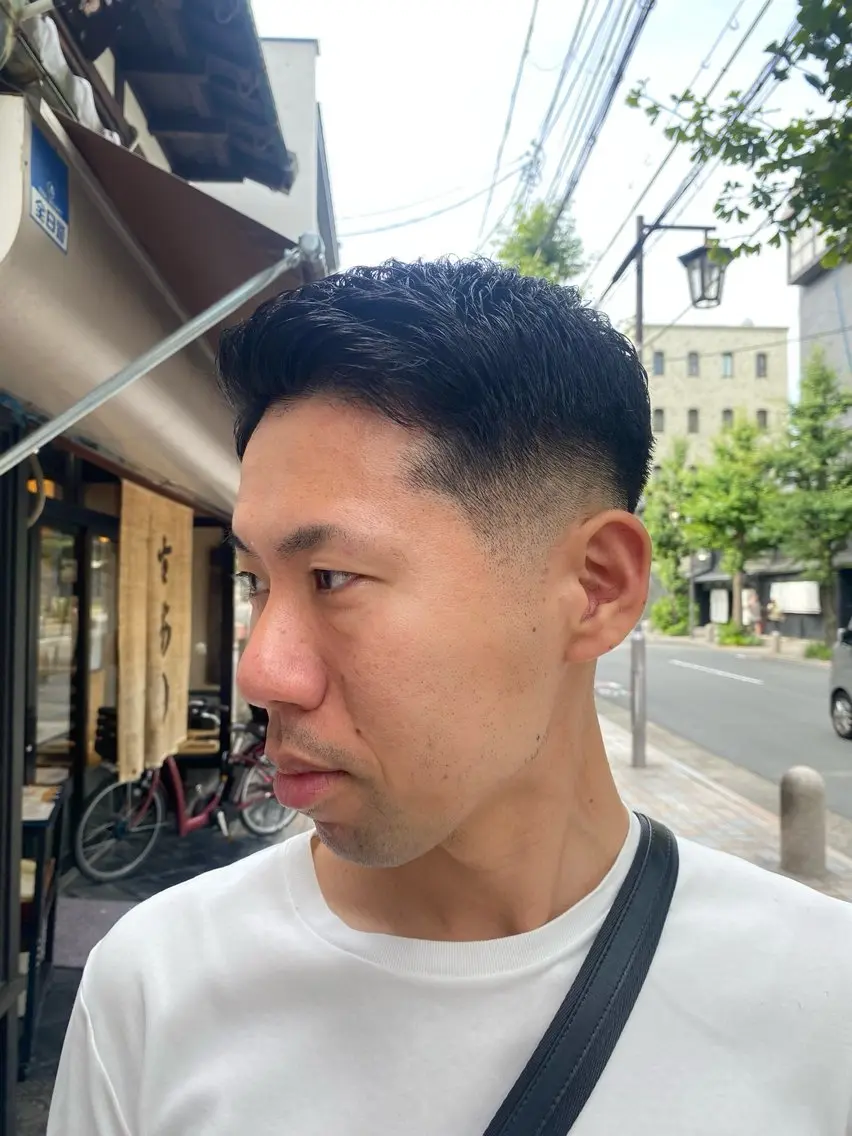 ショート パーマ メンズ カット パーマ kureha /フェードのヘアスタイル
