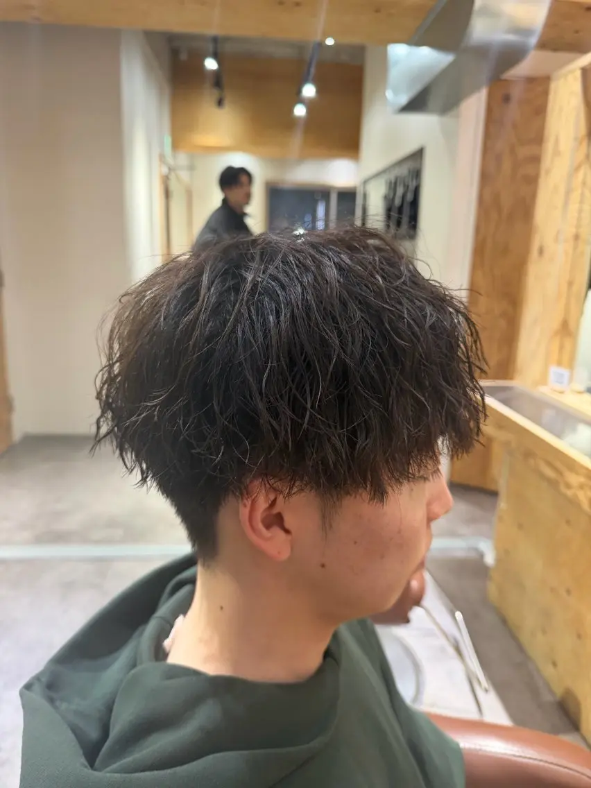 カラー パーマ メンズ カット パーマ パーマ特別価格🔥 宇宙のヘアスタイル