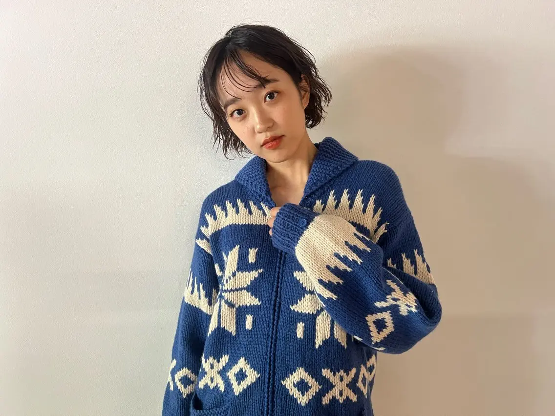 ミディアム ヘアアレンジ ミディアムパーマ カット トリートメント cher. naoのヘアスタイル