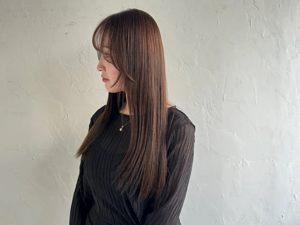 ロング カラー 弱酸性ストレート 髪質改善/小野寺のヘアスタイル