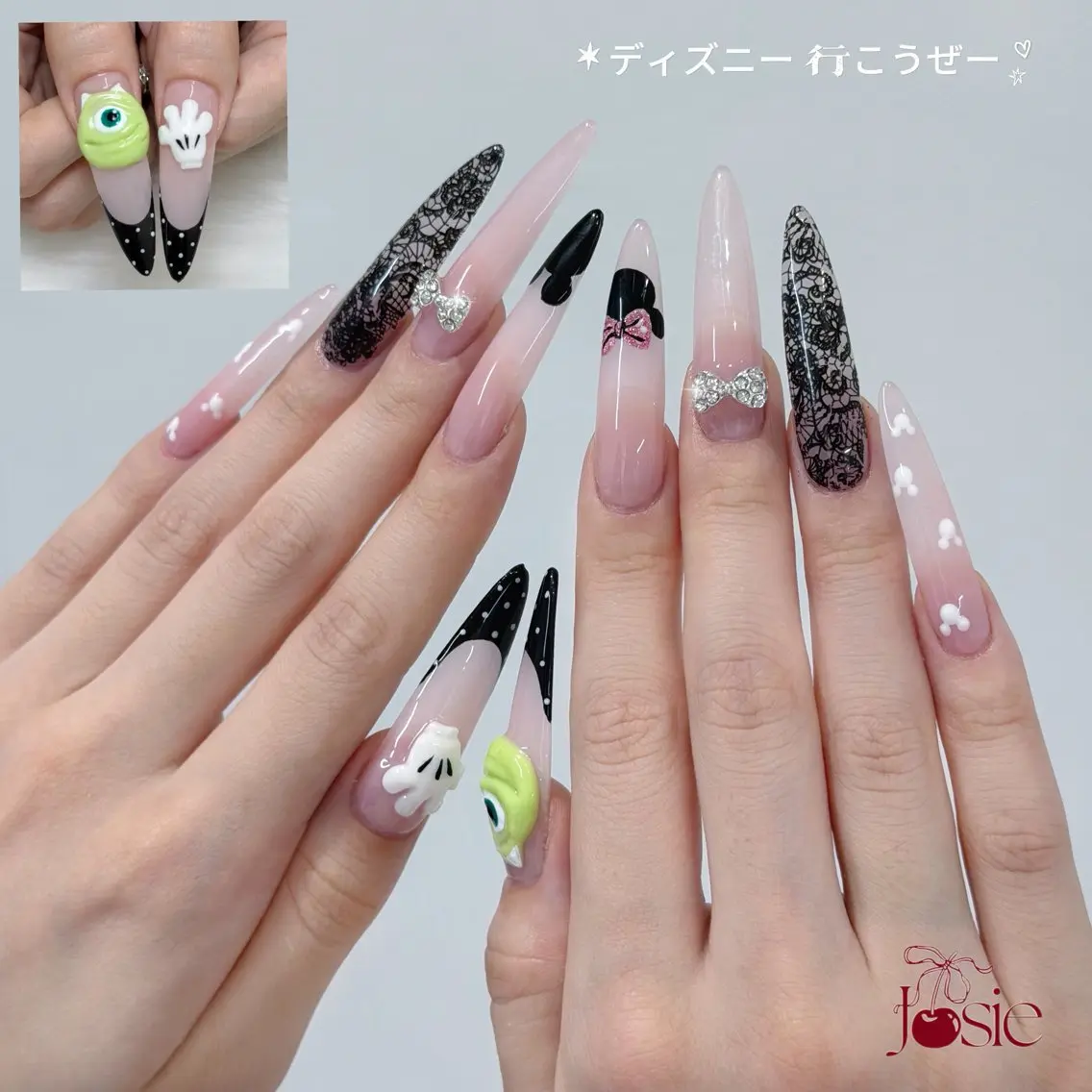 ネイル キラキラネイル 韓国ネイル 持ち込み ワンホンネイル ハンドネイル JOSIE nail studioのネイルデザイン