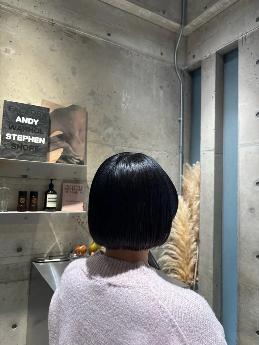 ミディアム 縮毛矯正 艶髪🫧 Suzunaのヘアスタイル