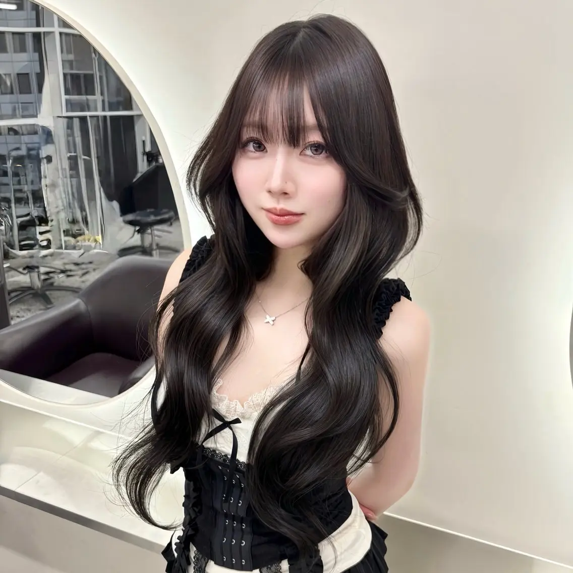 ロング 🩵透明感艶髪 縮毛矯正masa🩵のヘアスタイル