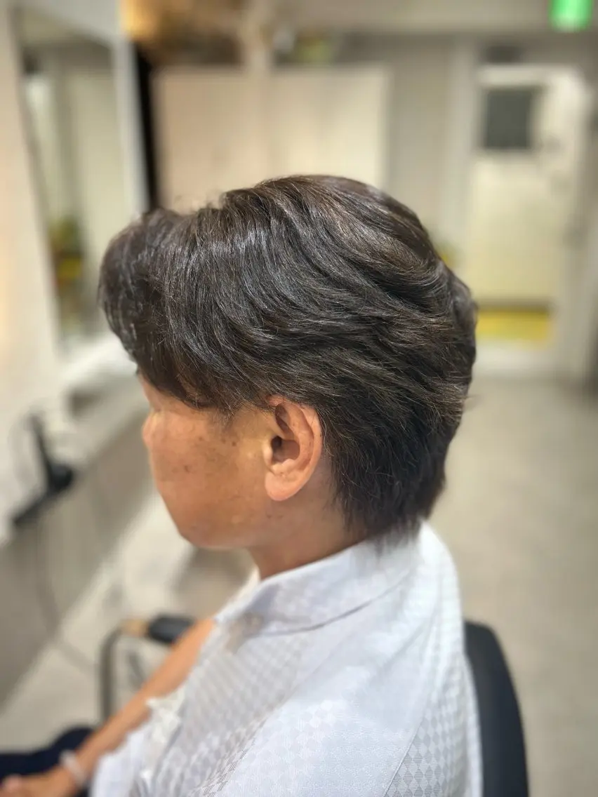 メンズ フェザーパーマ メンズパーマ パーマ 布施 有希のヘアスタイル