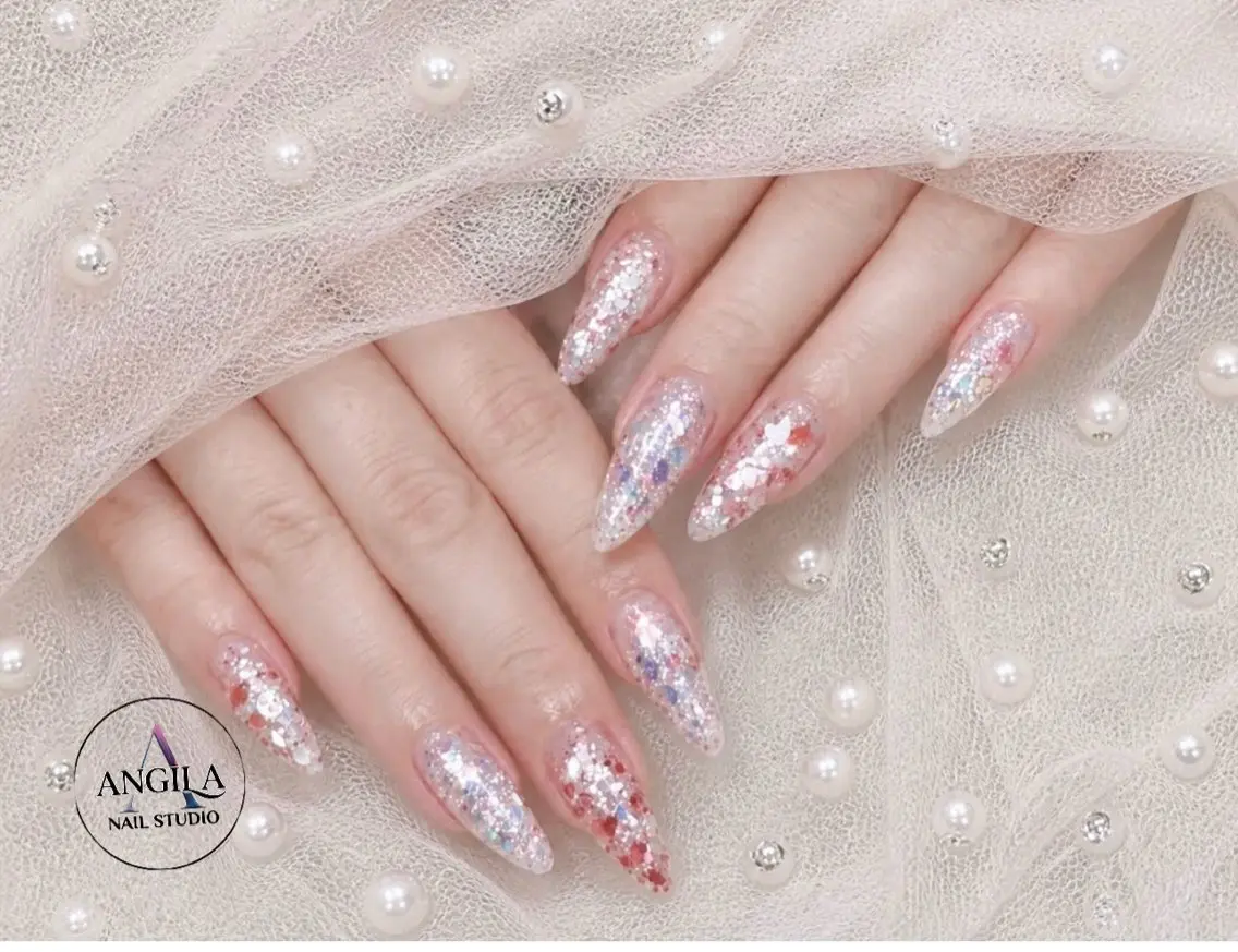ネイル ANGILA ネイル¨̮S*Y*Kのネイルデザイン