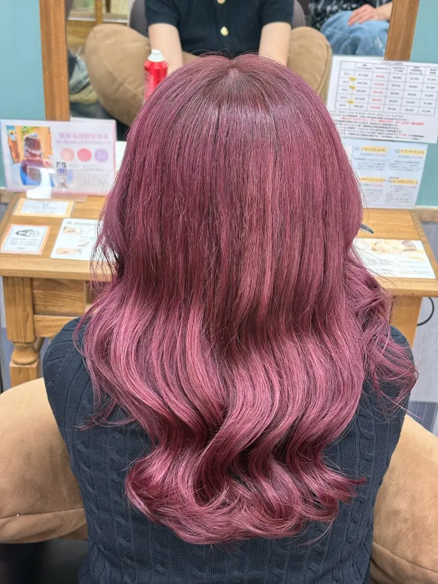 カラー ヘアカラー 福田 楓華のヘアスタイル