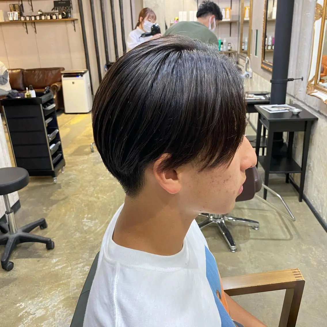 ミディアム メンズ 勝河 怜楊のヘアスタイル