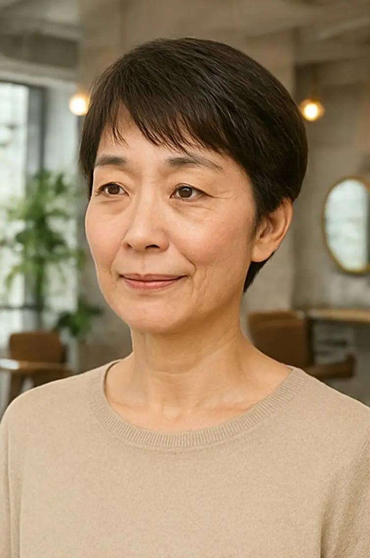 ショート ヘアカラー トリートメント 髪質改善/マツパ 垢抜け透明カラー衣笠のヘアスタイル