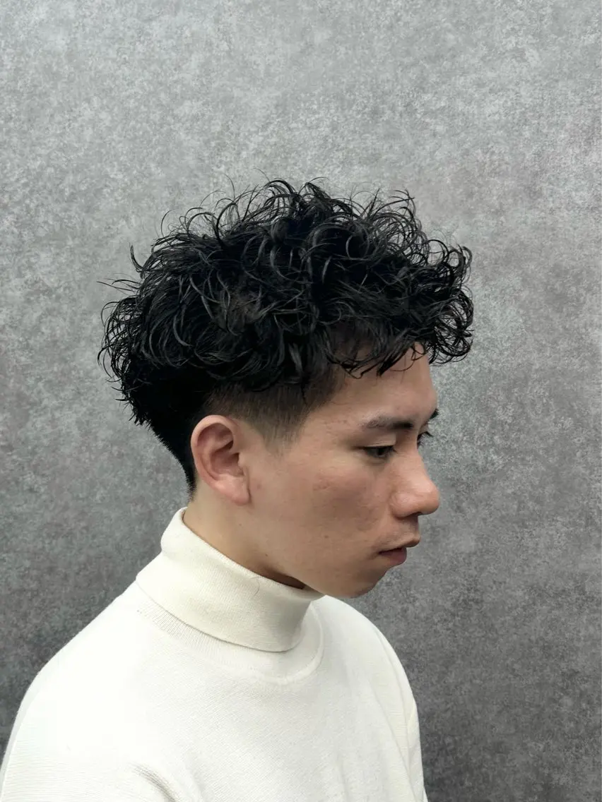 ショート カット パーマ ヘアセット 🔥フェザーパーマ 特化🔥勇斗のヘアスタイル