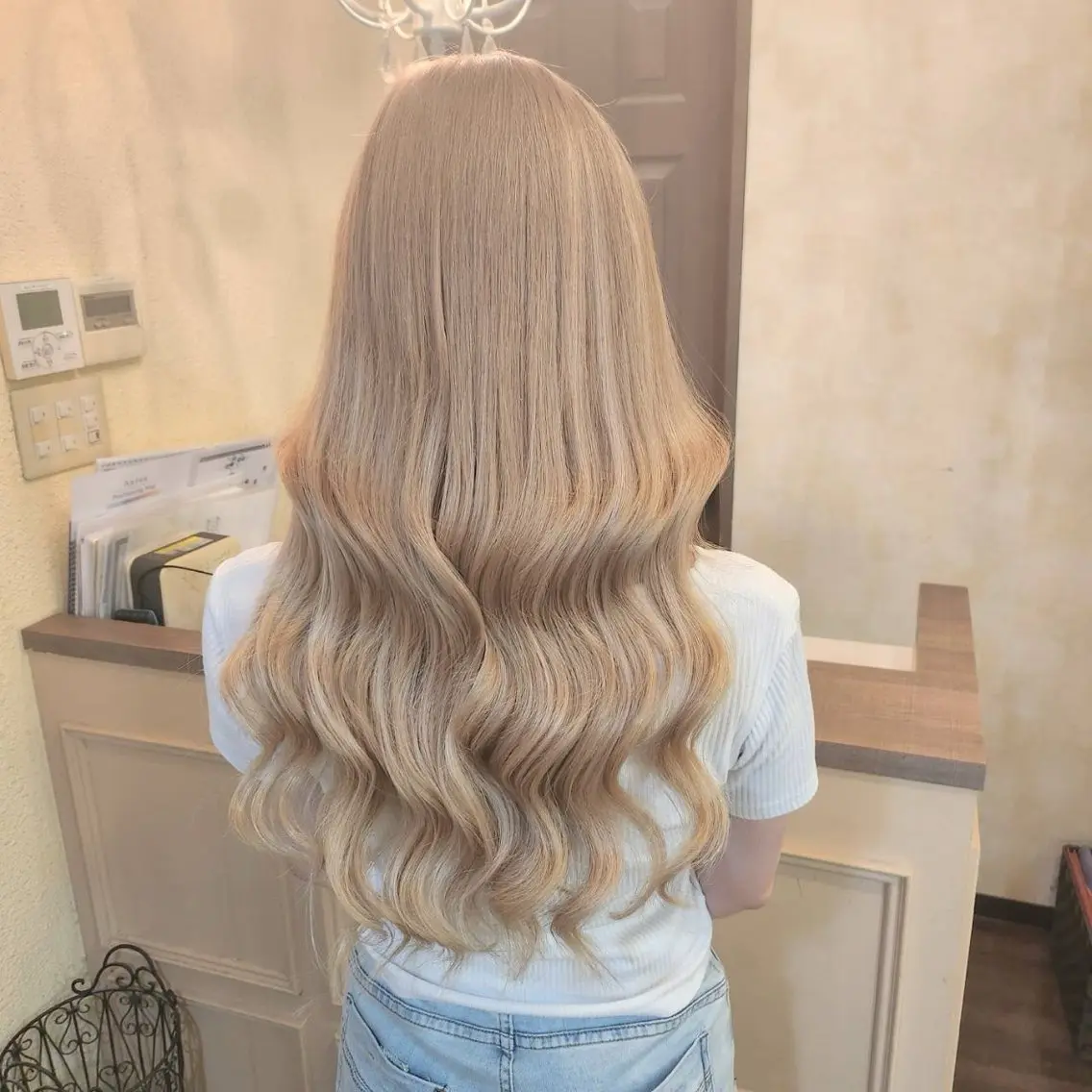 ロング ヘアアレンジ シールエクステ エクステ ロング カット エクステ MagicMush ✴︎シールエクステのヘアスタイル