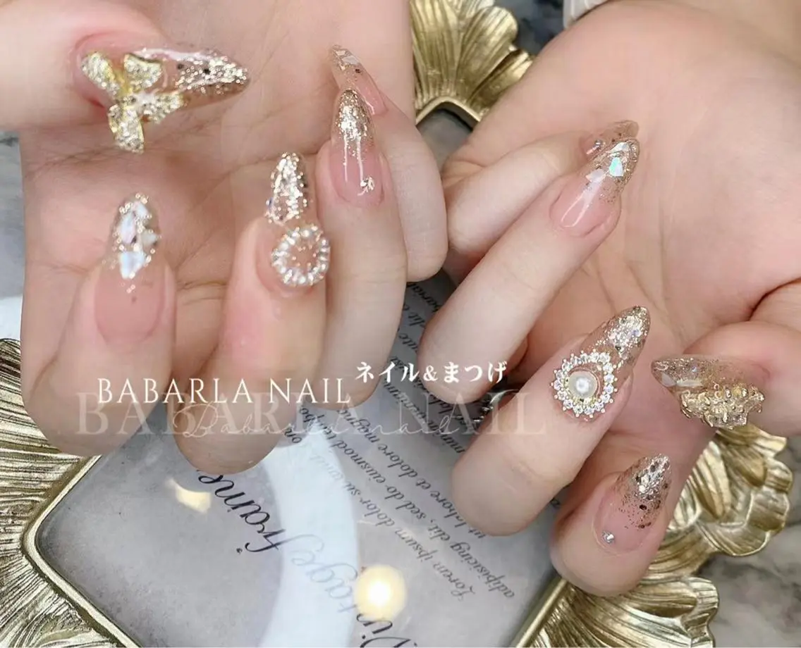 ネイル ストーンネイル Babarla nailのネイルデザイン