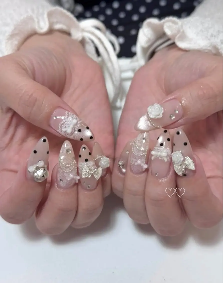 ネイル アートネイル 長さ出し フラッシュネイル ジェルネイル 韓国ネイル ハンドネイル Yuri.nail studioのネイルデザイン