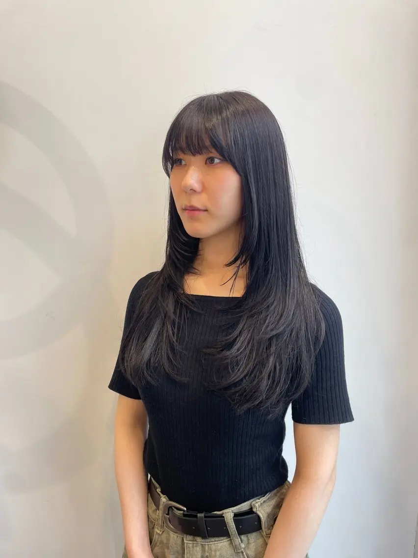 ロング カラー カット ヘアカラー トリートメント ナチュラルカラー 児玉優香のヘアスタイル