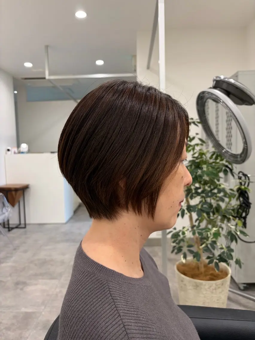 ショート ショートヘア カット ⭐トレンドカット&カ ラーCocoro🪿のヘアスタイル