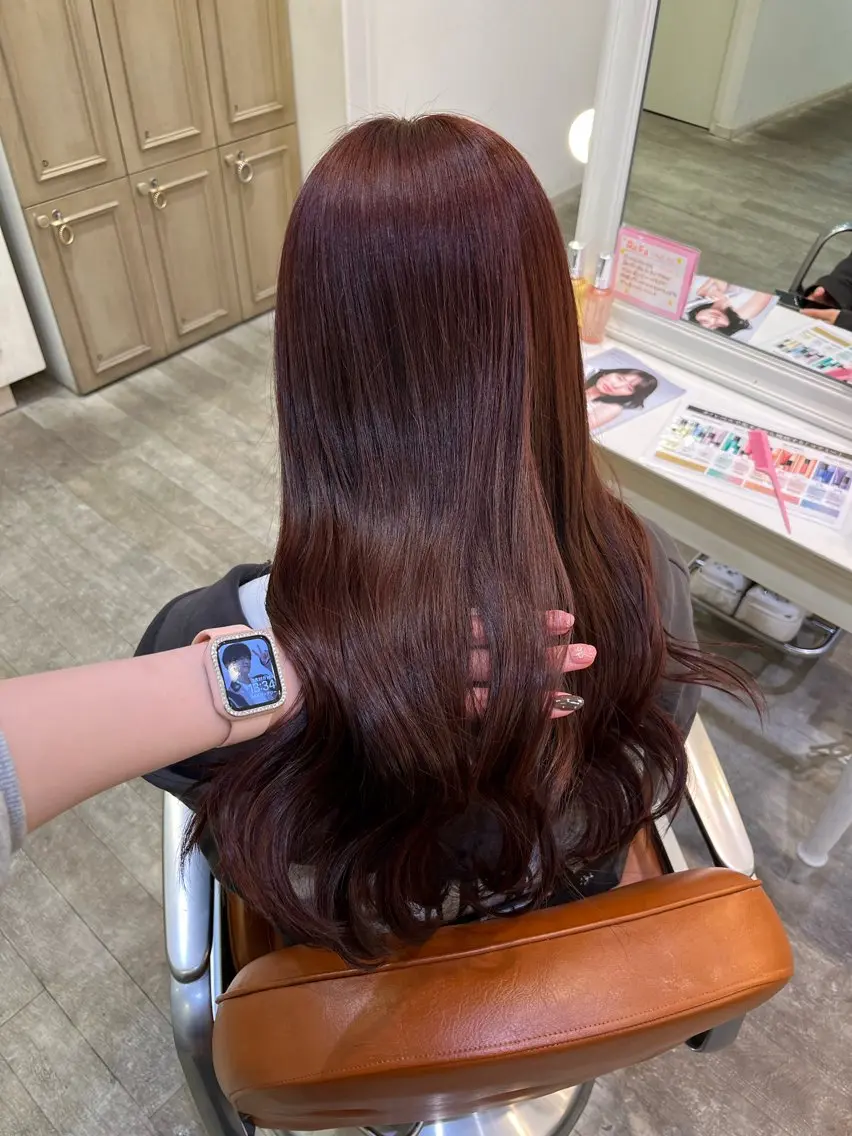 カラー ブリーチ ダブルカラー ブリーチなしカラー ヘアカラー エクステ/ヘアメ/ 暖色カラー/amiのヘアスタイル