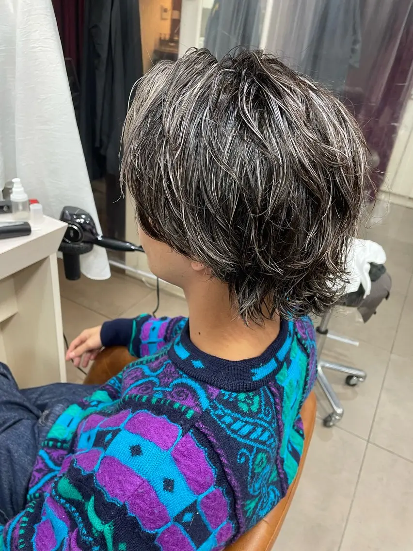 カラー メンズ メンズメッシュ メッシュ 🔅PARS bis Futaba🔆のヘアスタイル