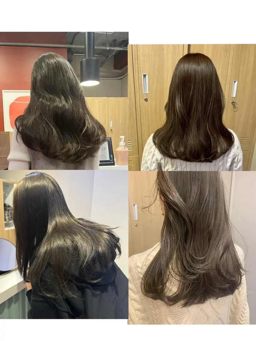 ロング カラー ベージュカラー 透明感カラー オリーブベージュ ヘアカラー 縮毛矯正/レイヤー /kirara🌼のヘアスタイル