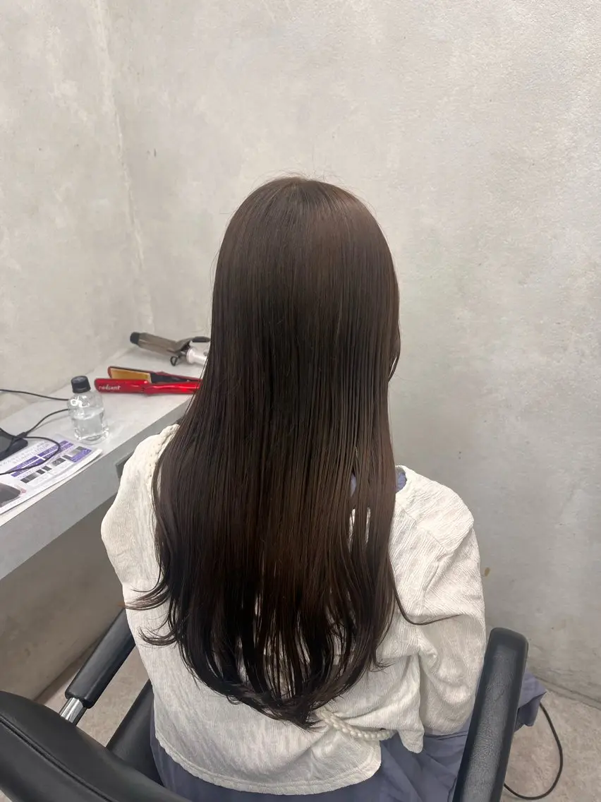 ロング カット ヘアカラー トリートメント 大宮レイヤーカット× 透明感カラー rioのヘアスタイル