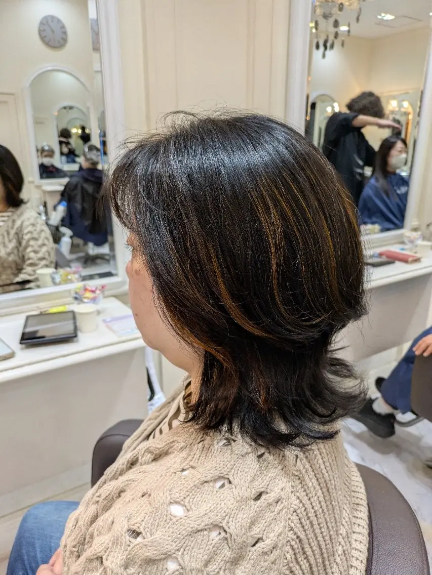 カラー+カット+頭皮トリートメント(ブロー込み)の写真