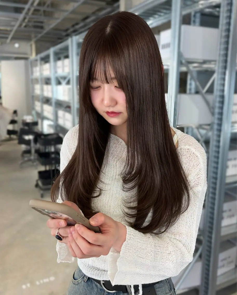 ロング カラー カット ヘアカラー トリートメント ダブルカラー/レイヤ ーカット 🤍ゆきなのヘアスタイル