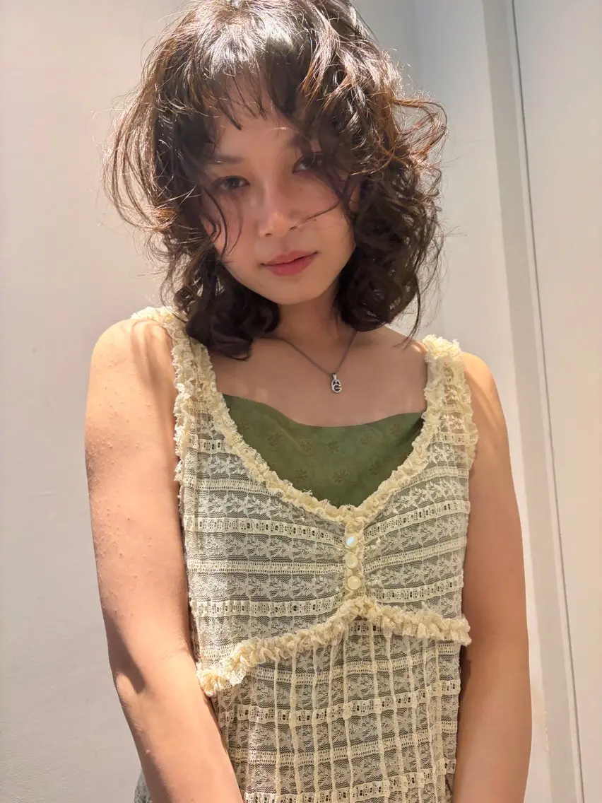 ミディアム ヘアカラー Aoi/ボブ/ レイヤー/表参道のヘアスタイル