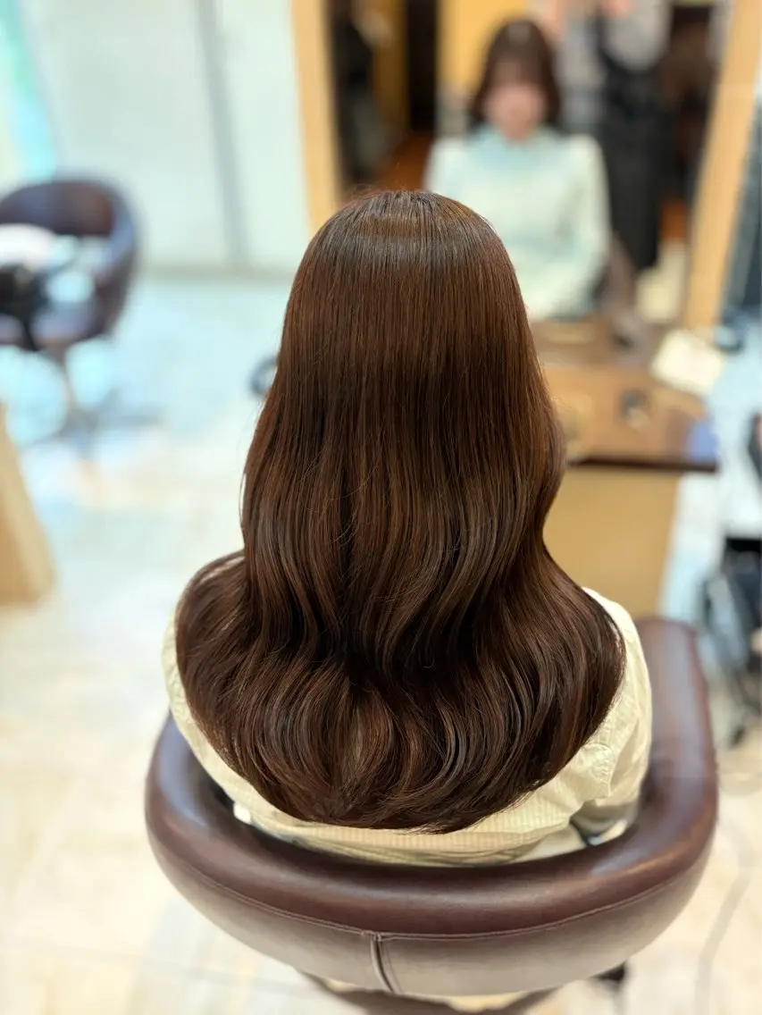 ロング カラー カット ヘアカラー トリートメント 🎀透明感カラー 🎀ナズナのヘアスタイル