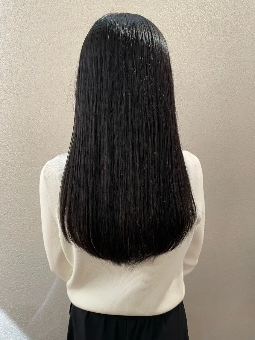 ロング 韓国風ヘア 縮毛矯正 藤田 郁弥のヘアスタイル