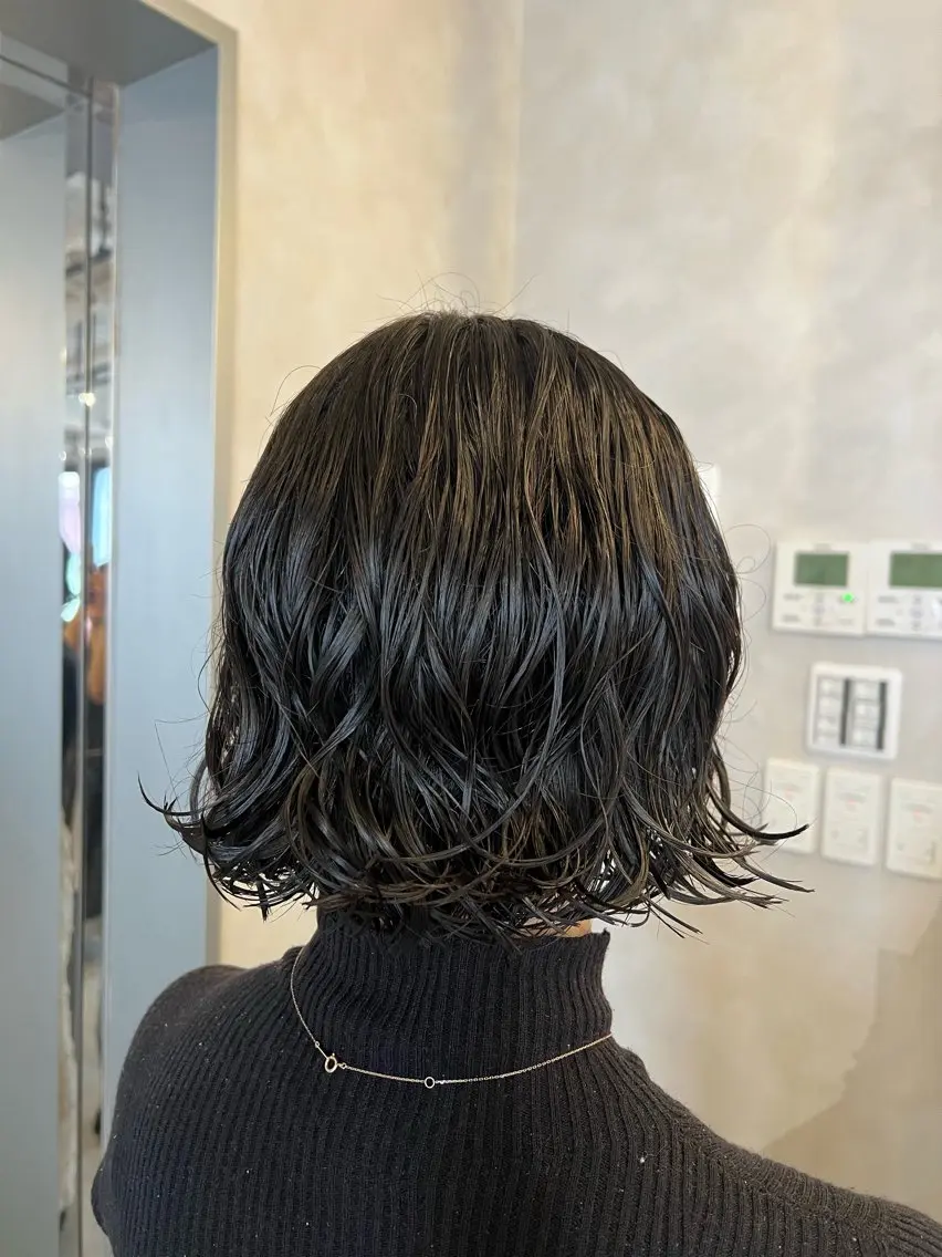 ショート パーマ ボブ 梅田/ 髪質改善/ 似合わせ/RINKAのヘアスタイル