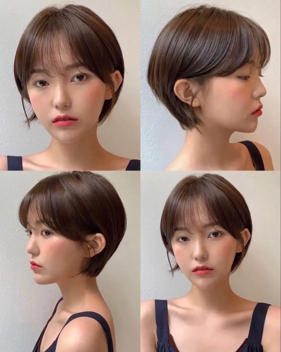 ショート カラー 似合わせカット ショートヘア ミディアムヘア Chifumiのヘアスタイル