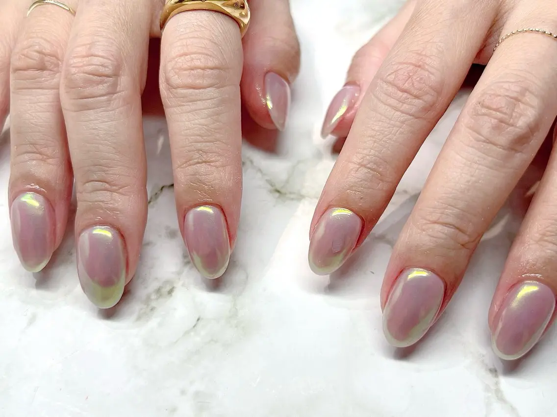 ネイル ミラーネイル ワンカラーネイル フットネイル NailSalon MAHINAのネイルデザイン