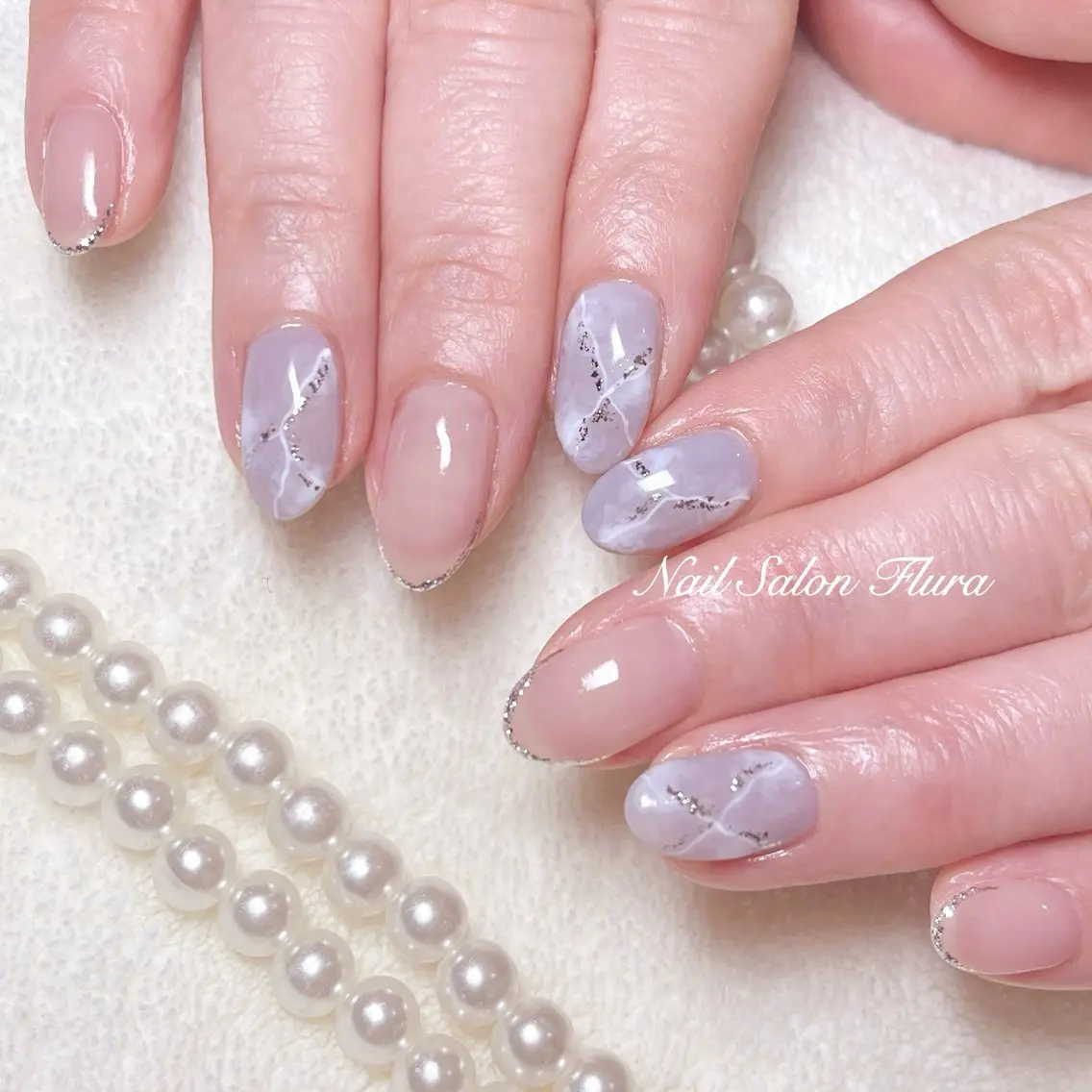 ネイル 大理石ネイル(マーブル) NailSalon Fluraのネイルデザイン