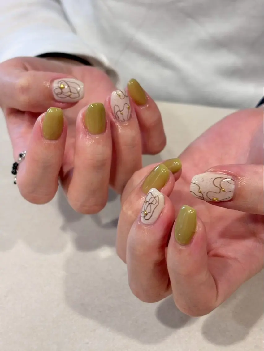 ネイル シンプルネイル ハンドネイル iconail 下北沢 NONのネイルデザイン