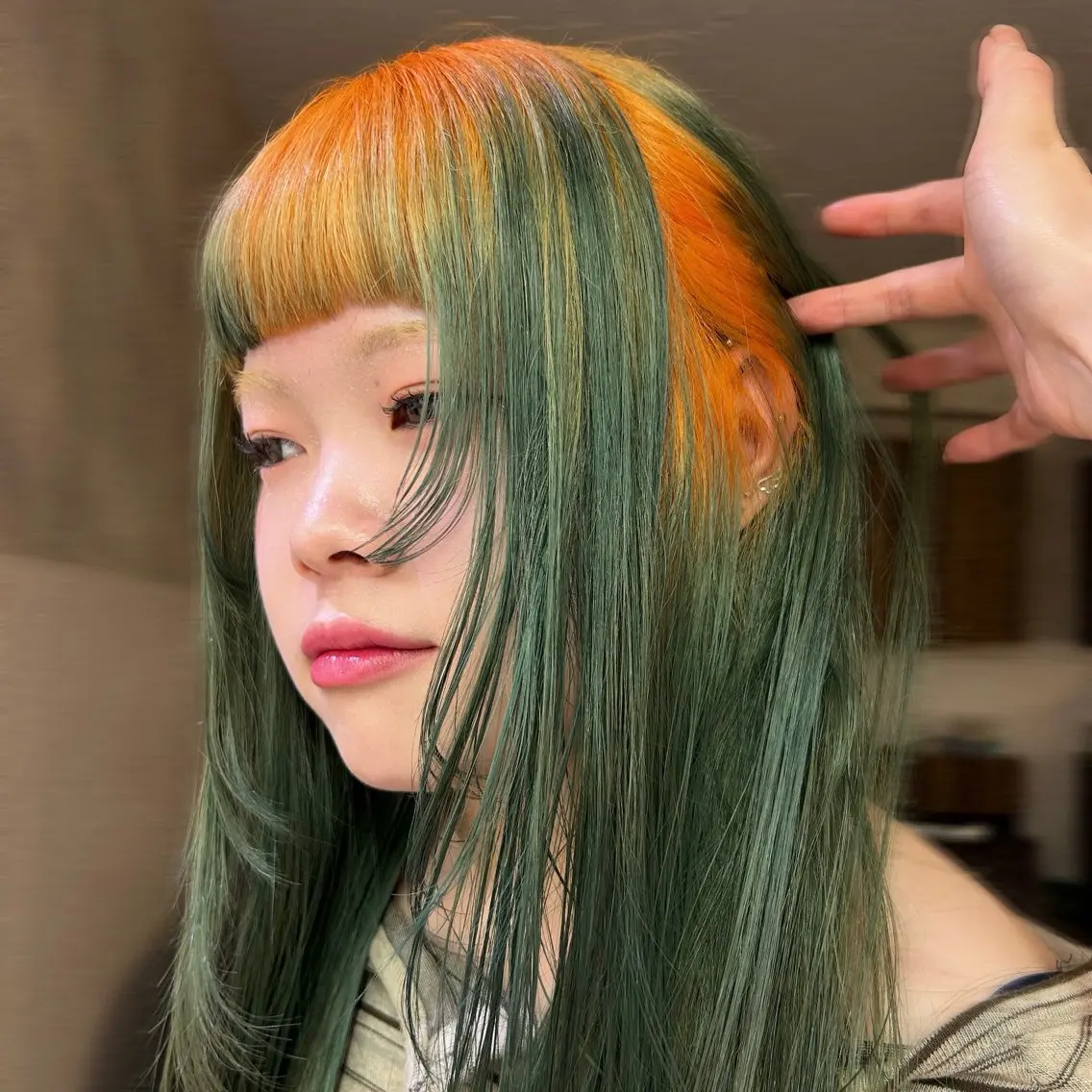 ロング ヘアカラー トリートメント 横浜カラー/ブリーチ SAKI💫のヘアスタイル