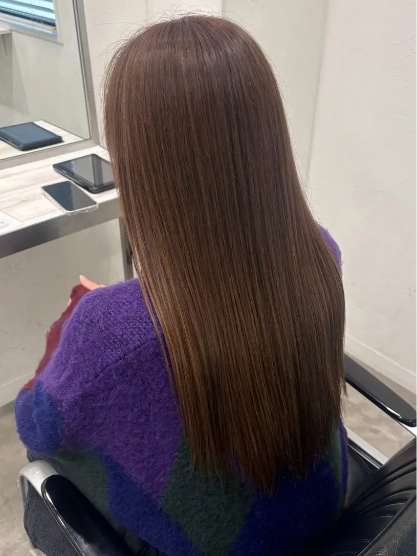 ロング カラー ベージュカラー ヘアカラー 韓国ヘア🇰🇷 HINAのヘアスタイル