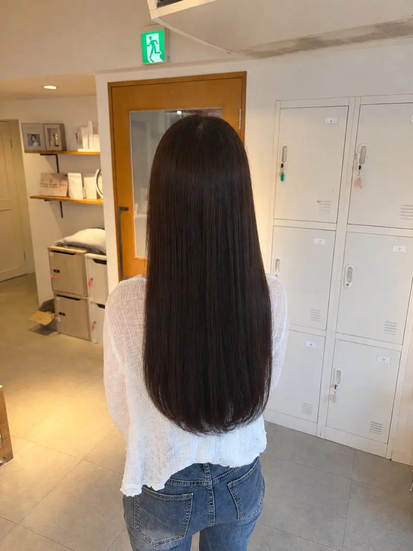 ロング カラー ヘアカラー トリートメント rin 透明感/艶髪のヘアスタイル