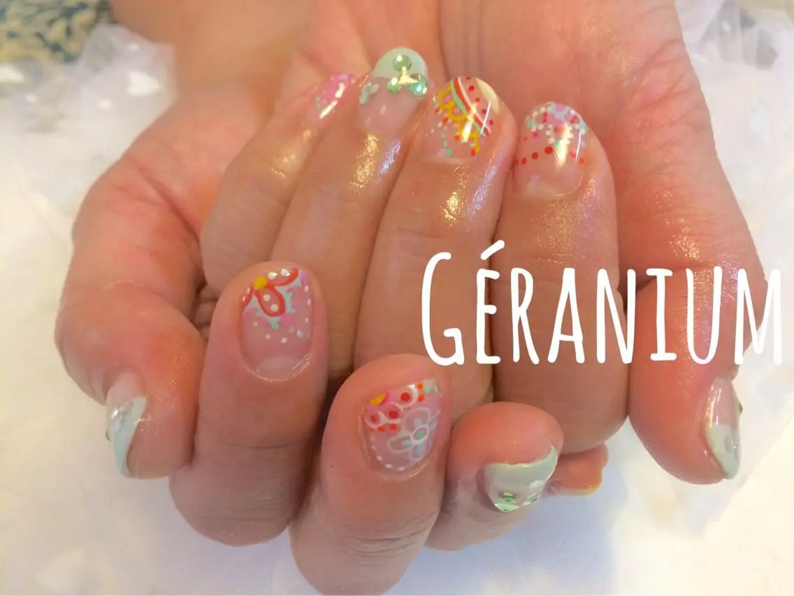 ネイル GéRanium Harukaのネイルデザイン