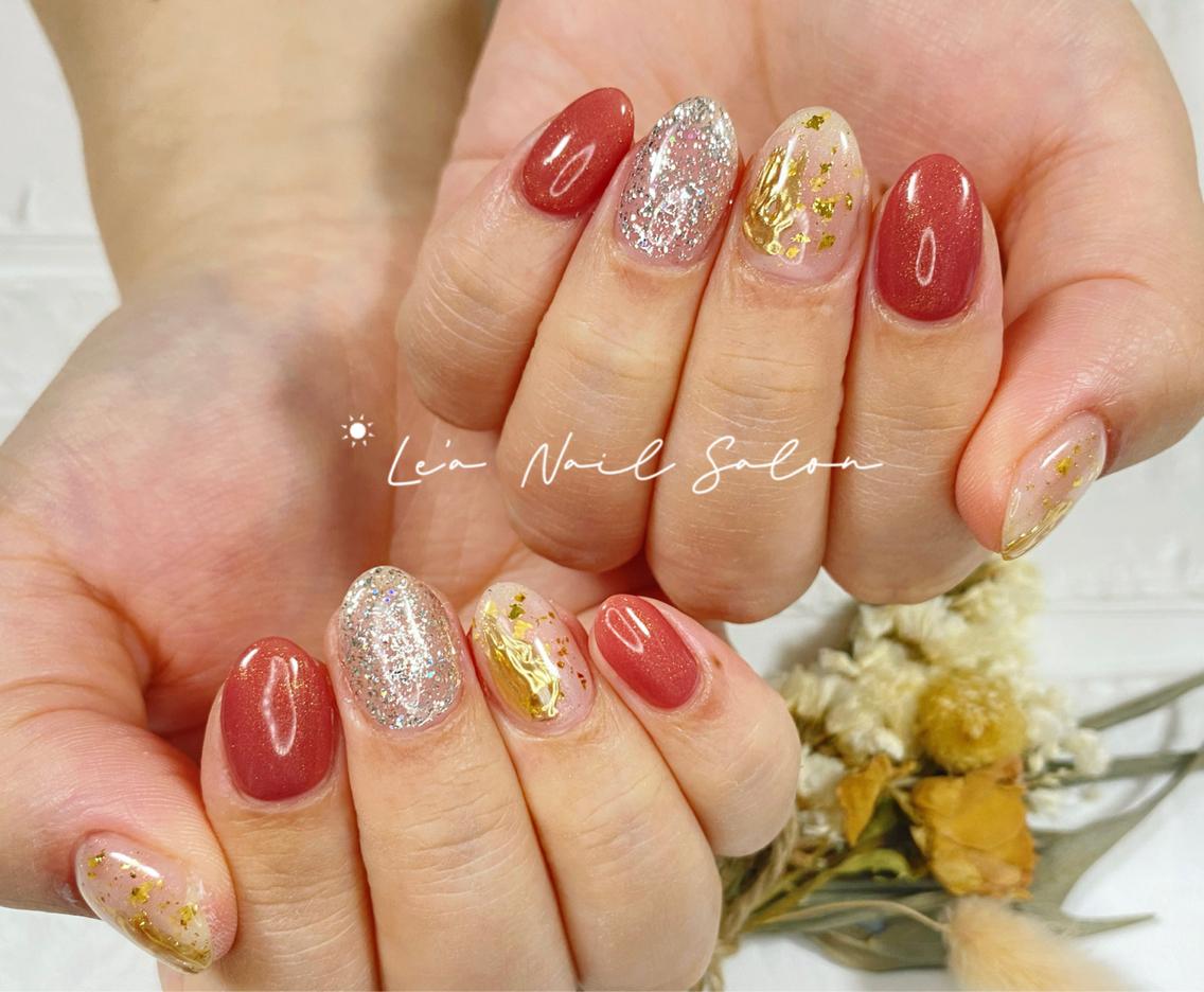 ショート カラー ネイル Le’a NailSalonのネイルデザイン