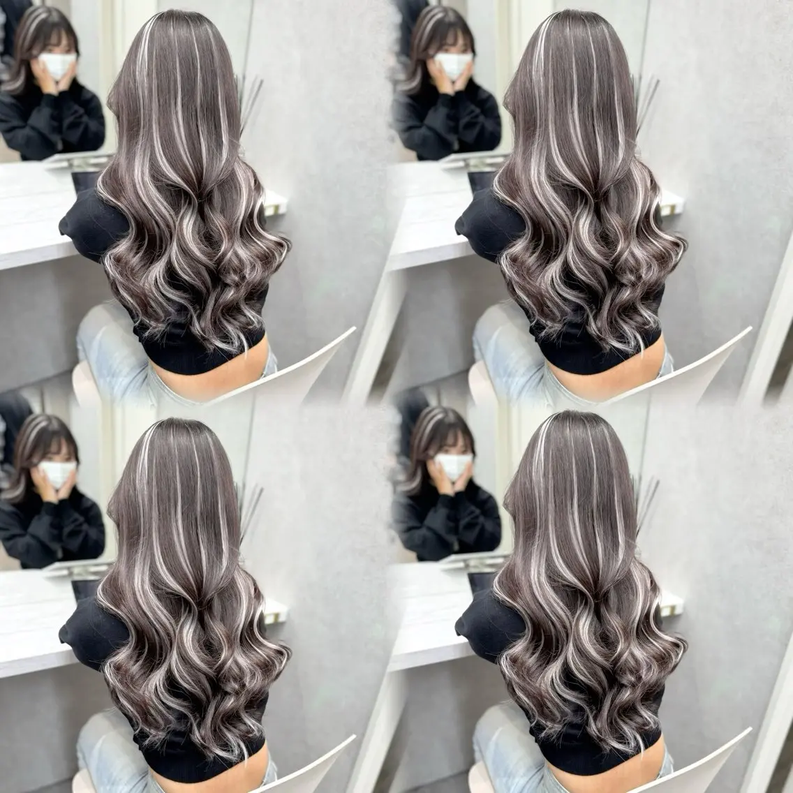 ロング ヘアカラー 璃 音のヘアスタイル