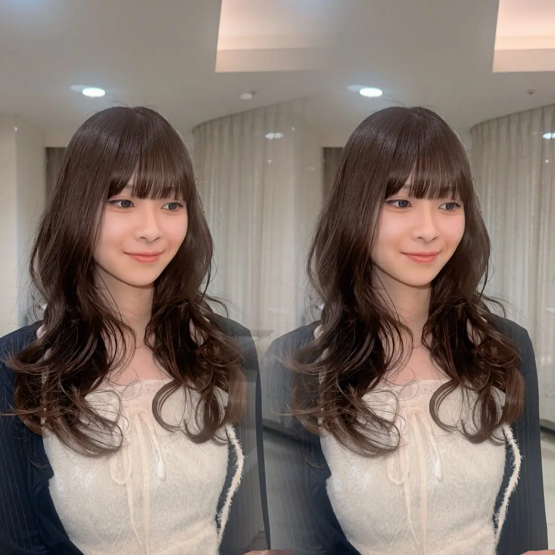 ロング カット ヘアカラー トリートメント 🎀中韓𝐌𝐈𝐗 𝐘𝐔𝐊𝐀🎀のマツエク・マツパデザイン